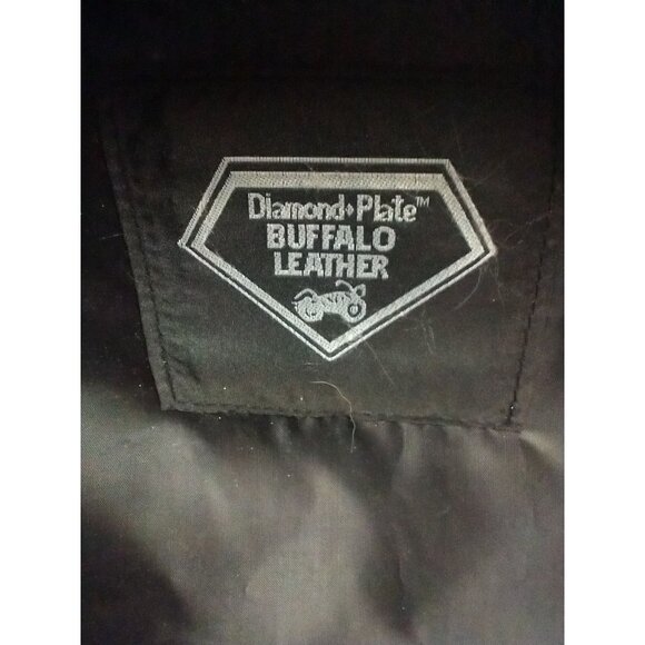 Leather Motorcycle Pack LIVE TO RIDE Buffalo Diamond Plate - Backpack 🔥 - Picture 8 of 13